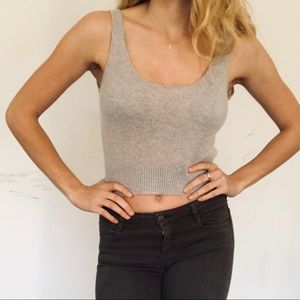 BRANDY MELVILLE cotton crop top